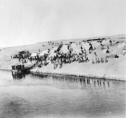Indian camp at Suez Canal