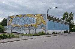 Graffiti painting in Bromsten, Stockholm