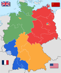 Occupation zones of Germany, 8 Jun 1947 - 22 Apr 1949
