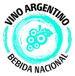 Official logo for Vino Argentino Bebida Nacional ("Argentine Wine National Liquor")[1]