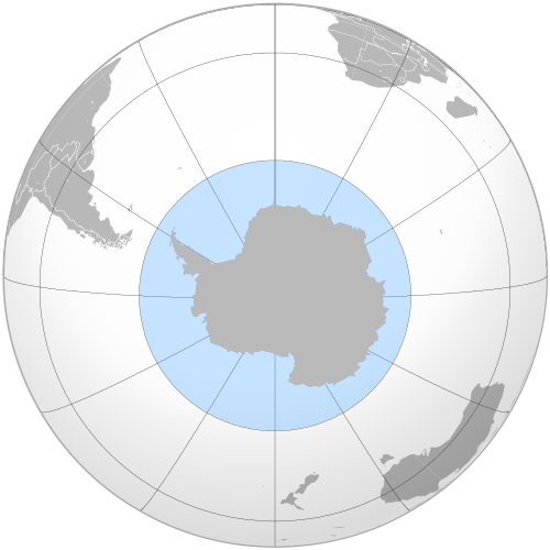 The Antarctic Ocean, as delineated by the draft 4th edition of the International Hydrographic Organization's Limits of Oceans and Seas (2002)