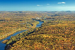 The Appalachian Trail at Mount Minsi in Northampton County, Pennsylvania, in the Lehigh Valley
