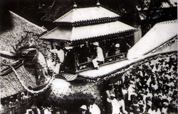 Burung Petala Indra, a giant mythical bird constructed for the grand circumcision parade of the Kelantanese prince