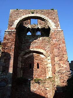 The gatehouse of Exeter Castle (c.1067), Norman in date, but with Saxon architectural features.