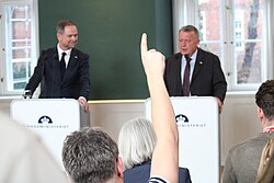 Finger in the air