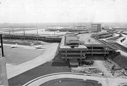 Part of terminal 2 in construction (1987)
