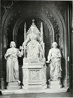 Her Majesty Queen Victoria, Supported by Justice and Clemency, by John Gibson, Prince's Chamber