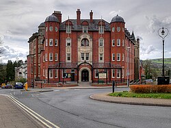 The former Gwalia Hotel in Ithon Road, Llandrindod Wells: headquarters of Radnorshire County Council from 1950 to 1974