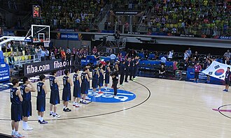 South Korea at the 2014 FIBA World Cup.