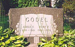 Gravestone of Kurt and Adele Gödel in the Princeton, N.J., cemetery