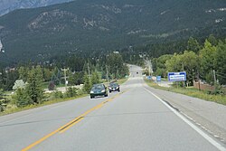 Looking northerly in Fairmont Hot Springs, BC