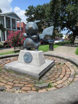The Pikachu sculpture