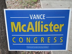 McAllister campaign sign