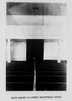 Slave gallery, Liberty church