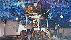 The interior of the Ilê Axé Iyá Nassô Oká in Salvador, as photographed in 2008; according to tradition, it is the oldest Candomblé terreiro, founded in 1830
