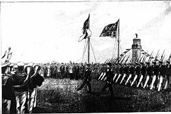 Parade for the annexation of Heligoland