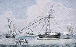 A Bermuda sloop engaged as a privateer.