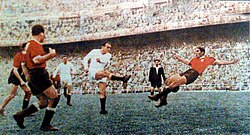 Independiente friendly match v Real Madrid in 1953