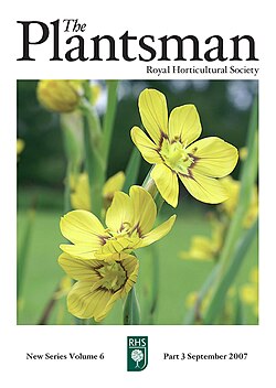 Front cover of The Plantsman n.s. from September 2007. The cover photograph is of Sisyrinchium macrocarpum taken by Rita Heaton