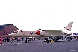 The prototype BAC TSR-2 at the Warton factory in 1966