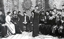 Scene from the Azerbaijani film In the Kingdom of Oil and Millions, 1916