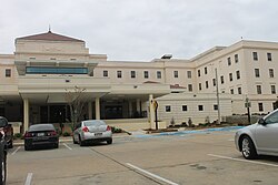 The Alexandria Veterans Administration Hospital is actually in neighboring Pineville, Louisiana.