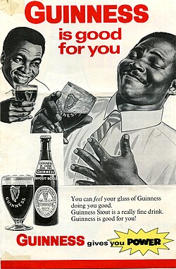 Advertisement in Sierra Leone, 1968 after the company established a brewery in West Africa