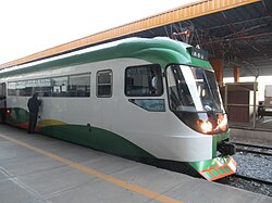Ferrobus connecting Santa Cruz de la Sierra with Puerto Quijarro, a municipality bordering Brazil