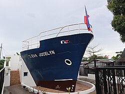 MV Eva Jocelyn memorial park in 2023