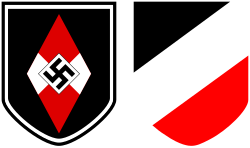 Decals of the Hitlerjugend used on various helmets