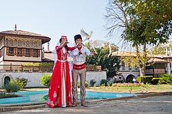 Traditional Crimean Tatar wedding, Khan Pallace, Bakhchisaray, Crimea.