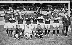 The Hungarian national team at the 1912 Summer Olympics