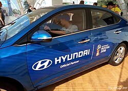 Hyundai was one of the sponsors of FIFA World Cup 2018.