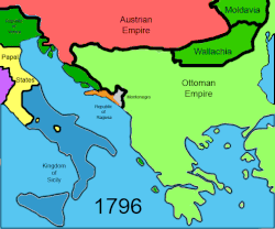 Modern political history of the Balkans from 1796 onwards