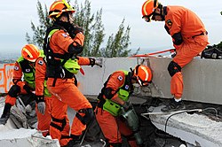 South Korea's National Rescue Services team