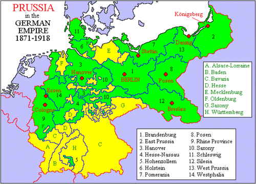 Prussia in the German Empire from 1871 to 1918