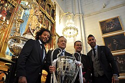 Marcelo celebrating after winning the 2018 UEFA Champions League Final