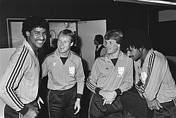 From left: Rijkaard with Ronald Koeman, Erwin Koeman and Ruud Gullit in the Dutch national team in 1983