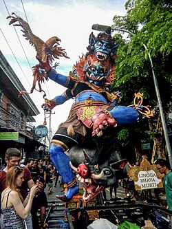 Ogoh-ogoh Festival in Kuta in 2018