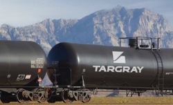 Targray Biofuels railcar transporting Biodiesel.