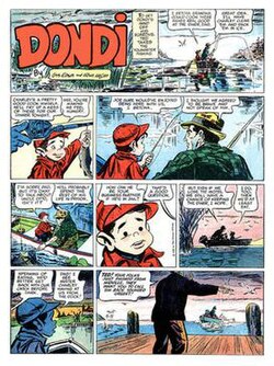 Irwin Hasen and Gus Edson's Dondi (April 15, 1962)
