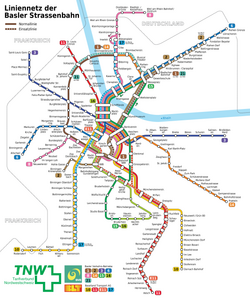 Basel tram network