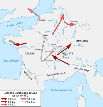  Map of the Gallic Wars
