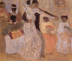 El Tango by Uruguayan painter Pedro Figari