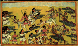 The Battle of Gallabat between Emperor Yohannes against the Mahdists.