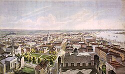 New Orleans lithograph from 1852