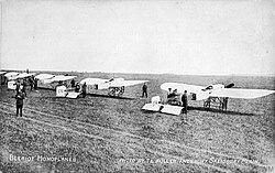 RFC Bleriot XI monoplanes at Netheravon, 1914