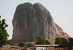 A view of the Wase rock in Wase