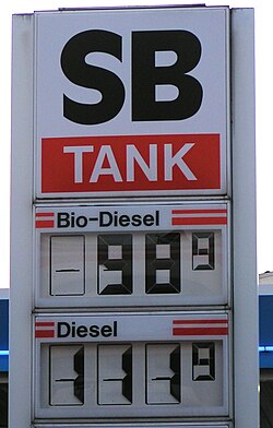 In some countries biodiesel is less expensive than conventional diesel