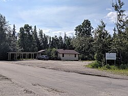 A roadside picture of the University of Alaska Press in Fairbanks